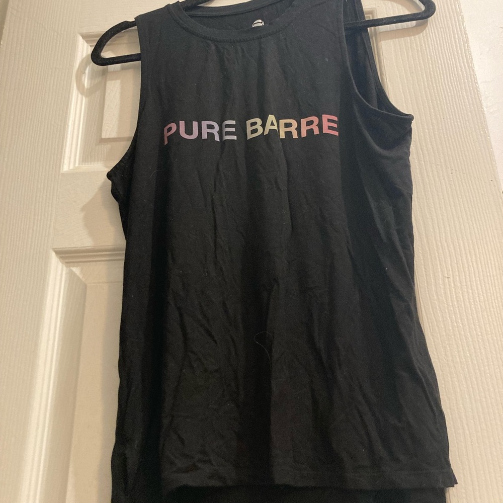 Pure Barre x Noli Black Logo Tank